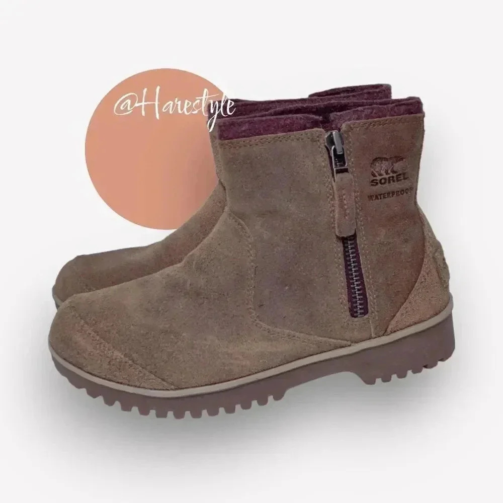 Sorel suede wool lined booties 7